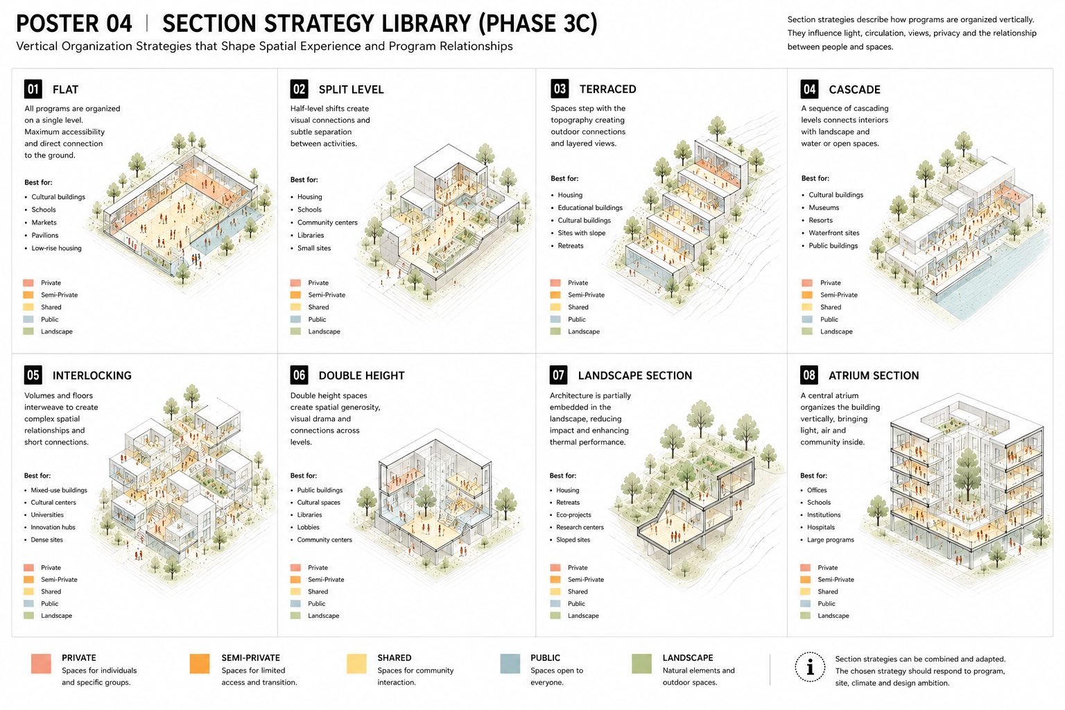 Poster 04 — Section Strategy Library (Phase 3C)