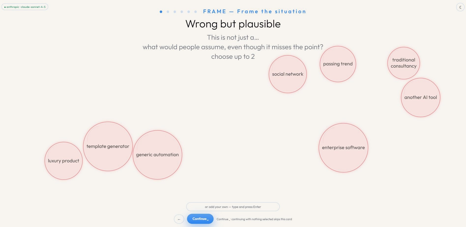 Crystallize — the territory and what it suggests